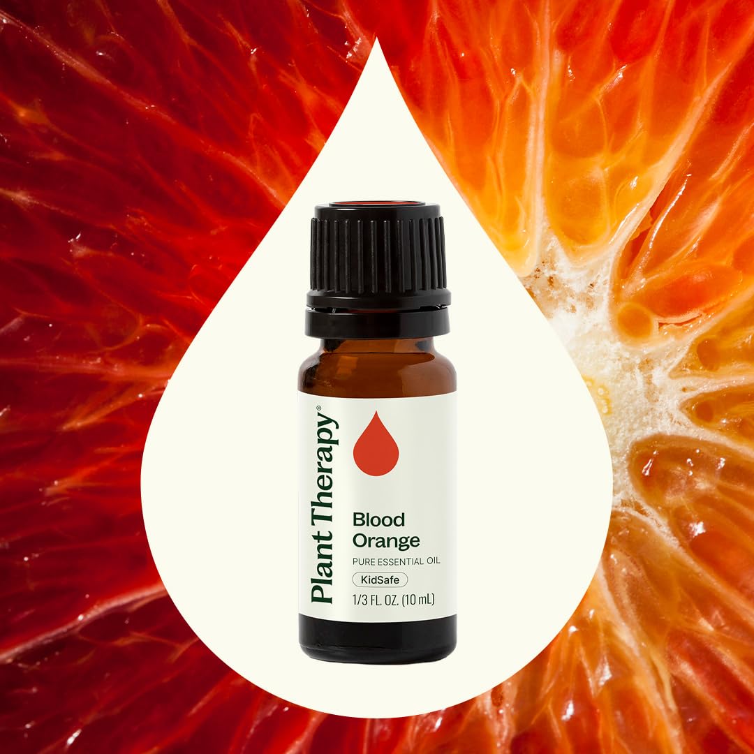Plant Therapy Blood Orange Essential Oil 10 mL (1/3 oz) 100% Pure, Undiluted, Therapeutic Grade