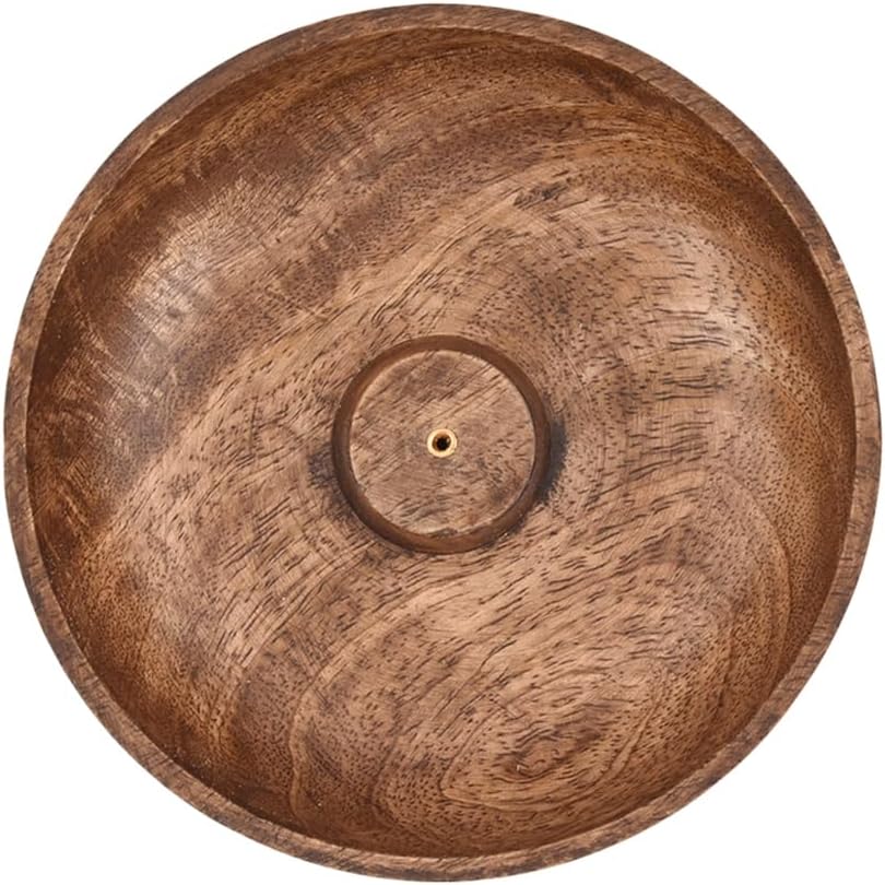 EDHAS Incense Burner Stick Holder Bowl, Ash Catcher Bowl for Home Décor, Meditation, Yoga (5" x 5" x 1.5")