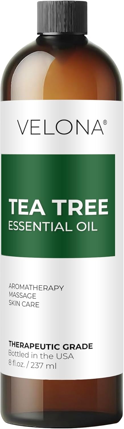 Tea Tree Essential Oil by Velona - 8 Fl Oz | Therapeutic Grade for Aromatherapy Diffuser Undiluted