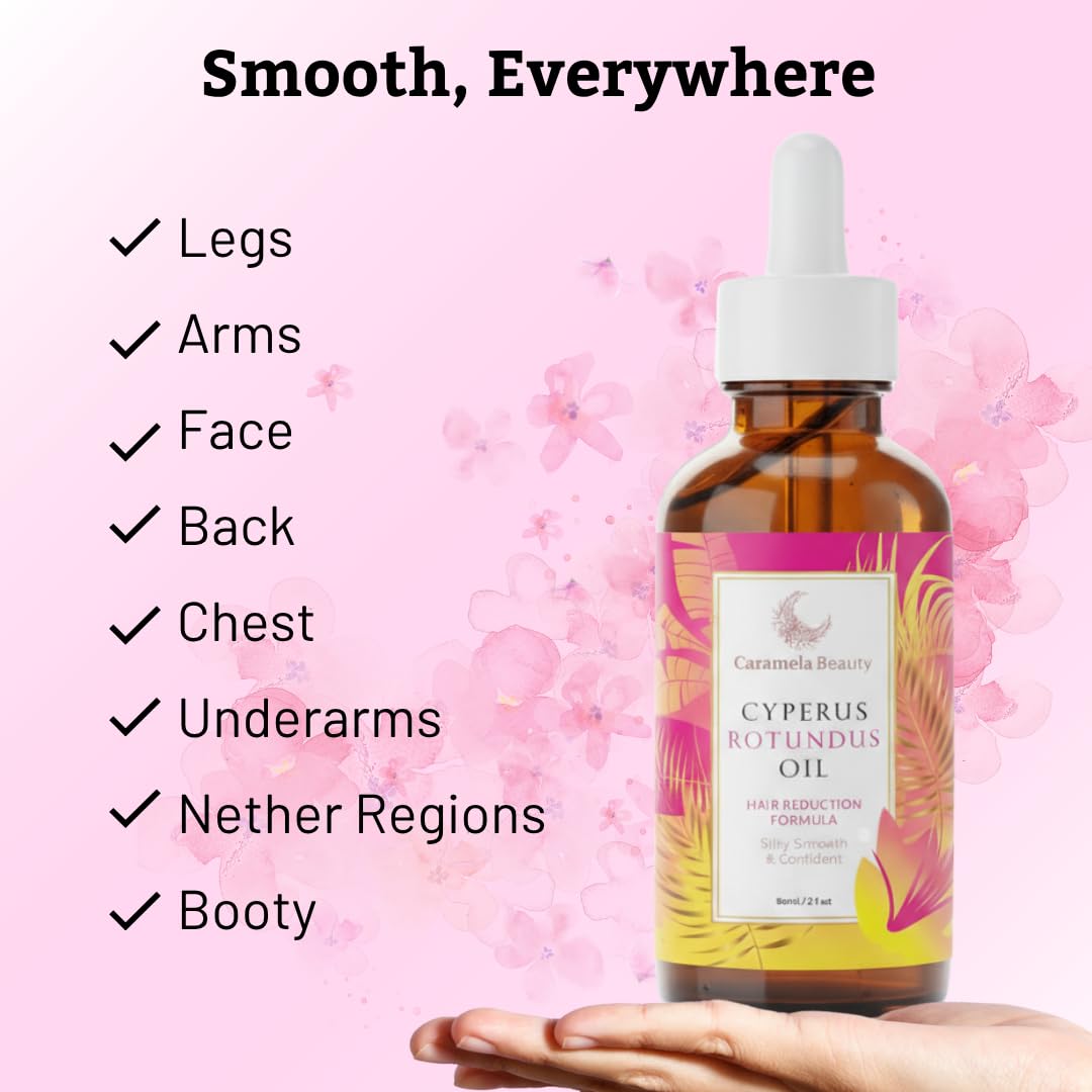 Botanical Body Oil, 60ml After-Shave and Post-Wax Moisturizer with Jojoba, Rosehip and Sweet Almond Oils for Silky Smooth Skin, All Skin Types