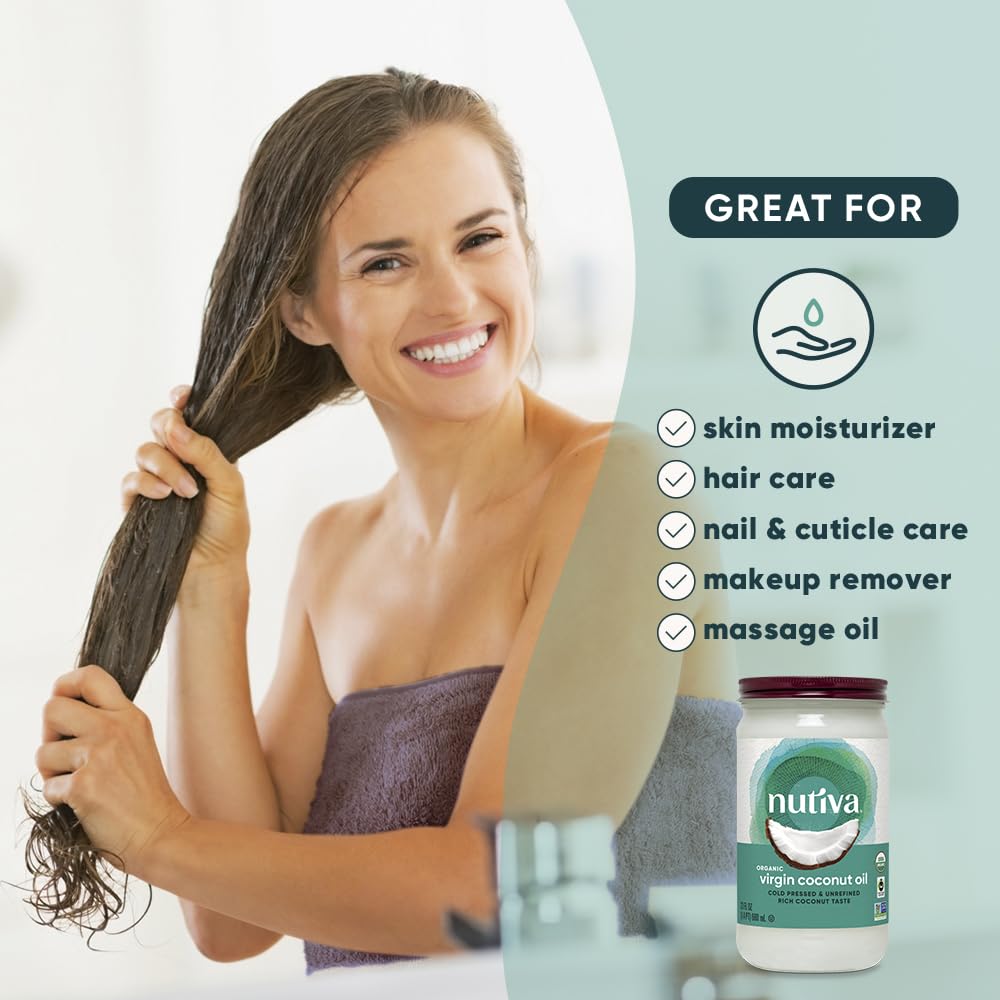 Nutiva, Oil Coconut Virgin Organic, 23 Fl Oz