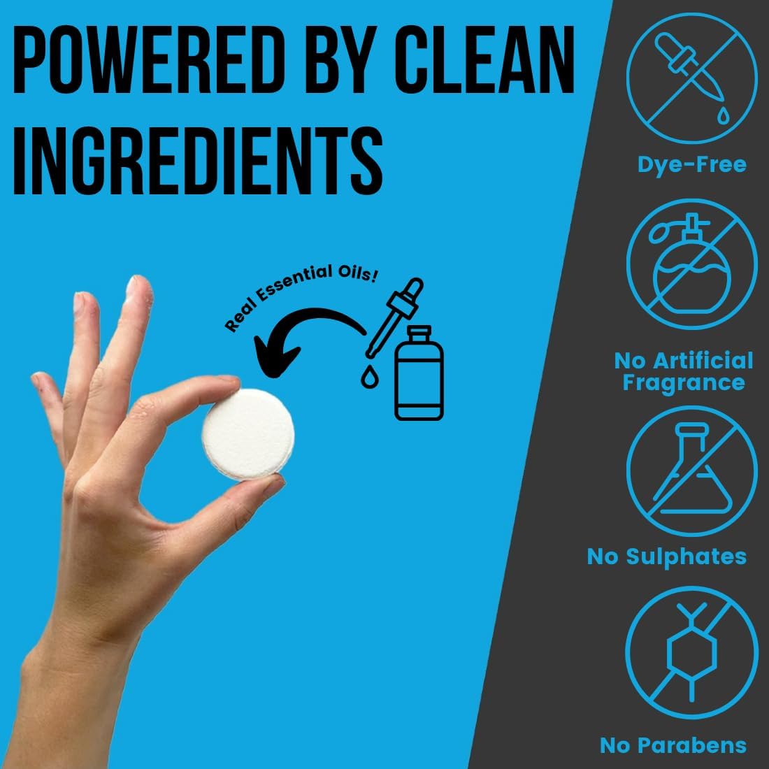Pure Refreshing Sport Shower Steamers - Peppermint, Made in USA with Natural Minty and Eucalyptus Essential Oil, Father’s Day Gifts for Runners, Muscle Recovery, Self Care, Relaxation