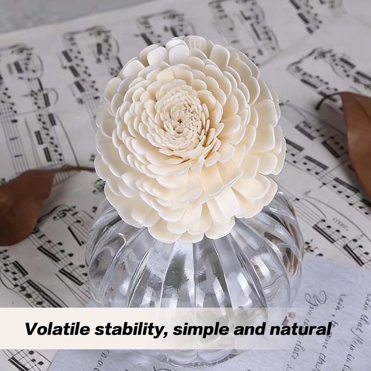 VASANA 2Pcs 8.5CM/3.3 Inch Artificial Flower Diffuser Sticks Essential Oil Aroma Diffuser Sticks with Rope Flower Refill Replacement Fragrance Accessories for Home Office Spa Decor