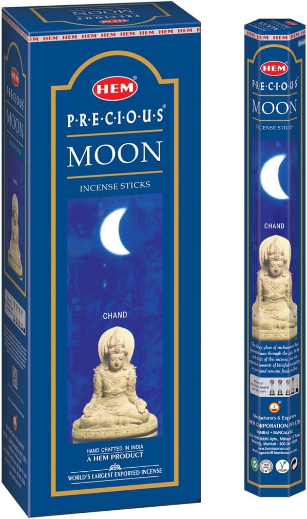 HEM - The Moon Incense Sticks - Pack of 6 - 120 count - 301g