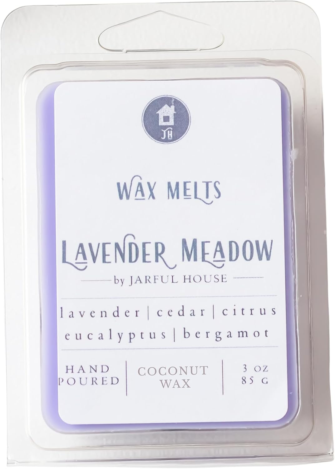 Aromatherapy Wax Melts Lavender Meadow | Natural Coco Wax | Calming Scented Tarts Cubes Cedar Eucalyptus | Gift for Mom