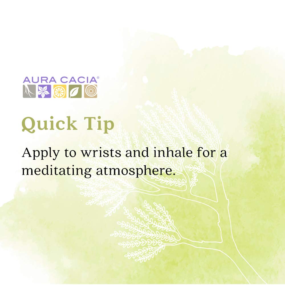 Aura Cacia Frankincense Roll-On | GC/MS Tested for Purity | 9.2ml (0.31 fl. oz.)