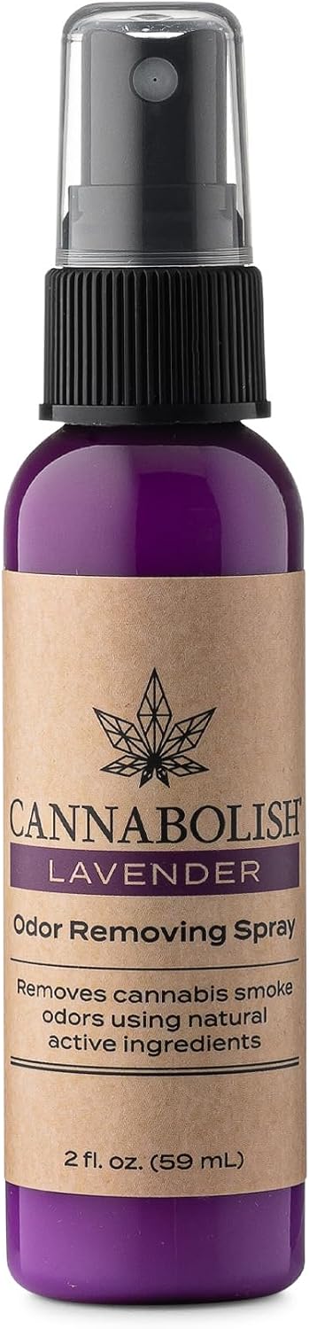 Cannabolish Lavender Odor Removing Spray and Air Freshener, 2 fl. oz. Travel Size