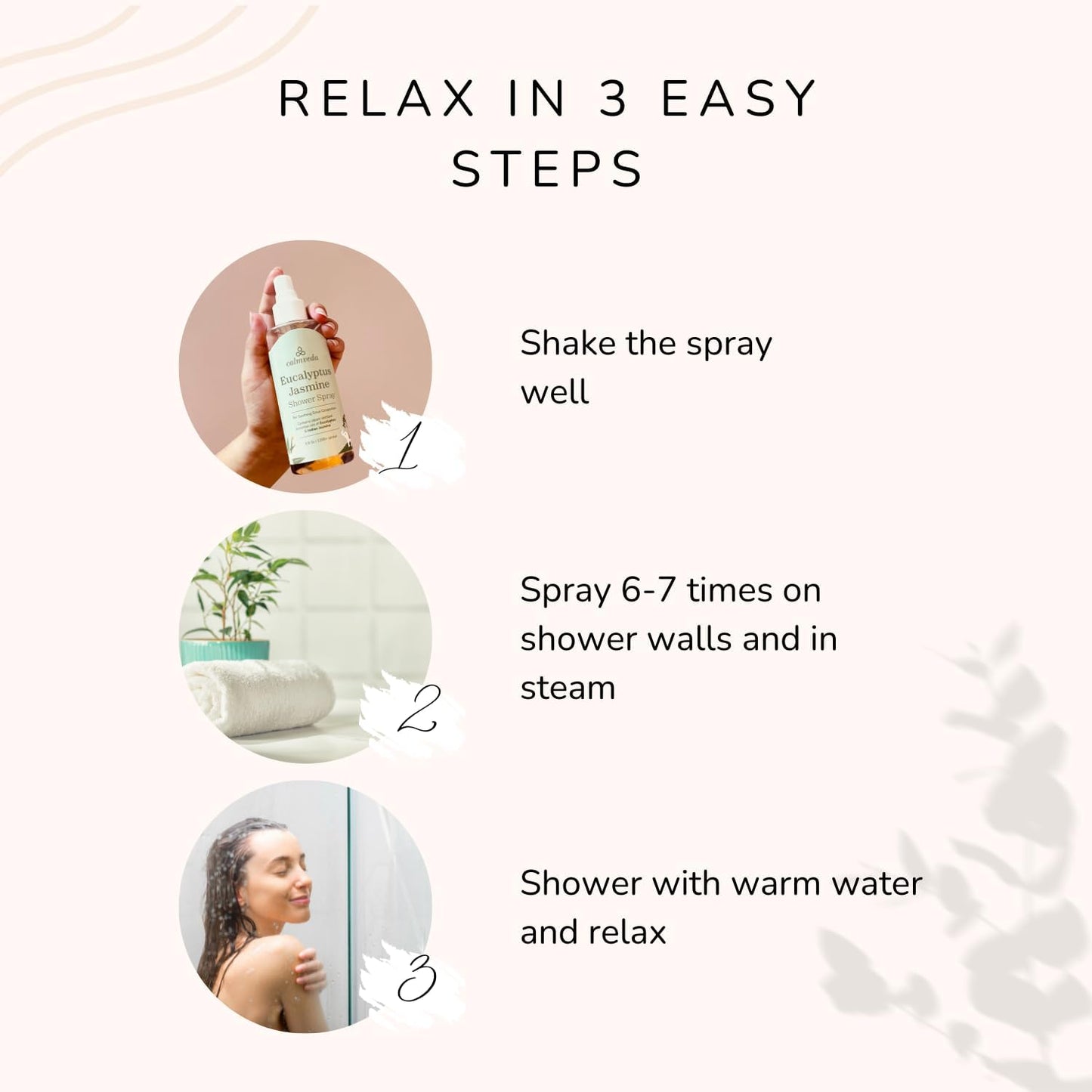 SPA Eucalyptus Shower Steamer Spray - with Madurai Jasmine for Refreshing Floral Escape (240+ Baths) | 100% Natural Eucalyptus Spray, Infused with FlowerBACH Extract | Perfect SPA Gifts for Women
