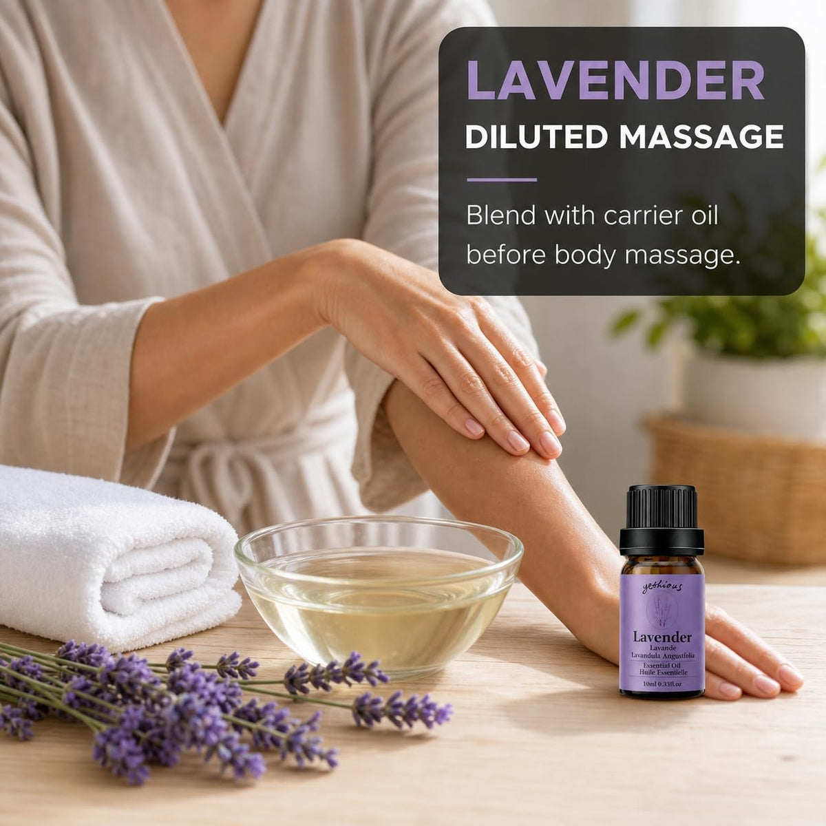 yethious Lavender Essential Oil for Diffuser