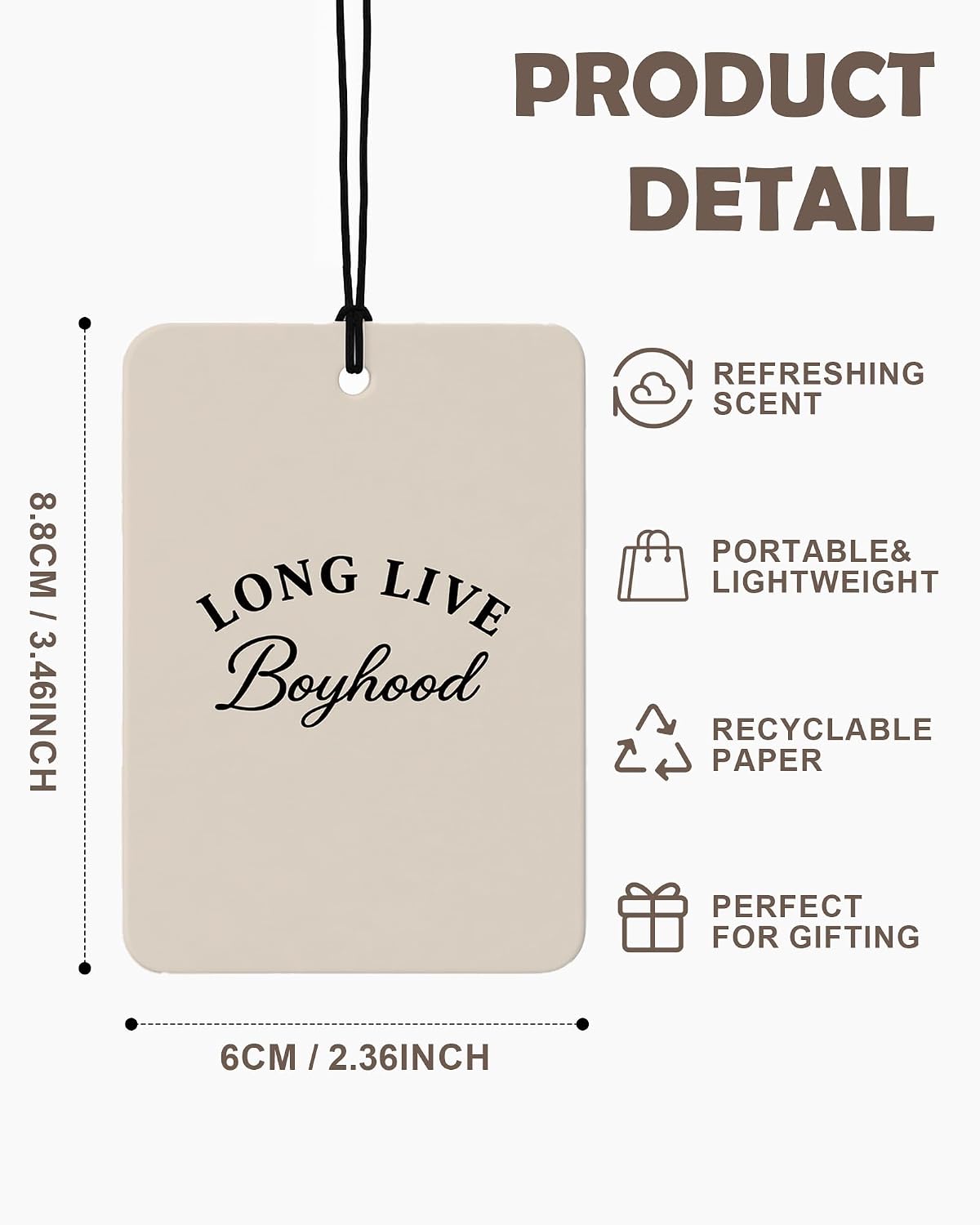 Christian Mallard Duck Car Air Freshener 4 Pcs, Beige Religious Hanging Air Freshener for Cars Closet Drawer Books Nursery, Christian Car Accessories for Tee Boys