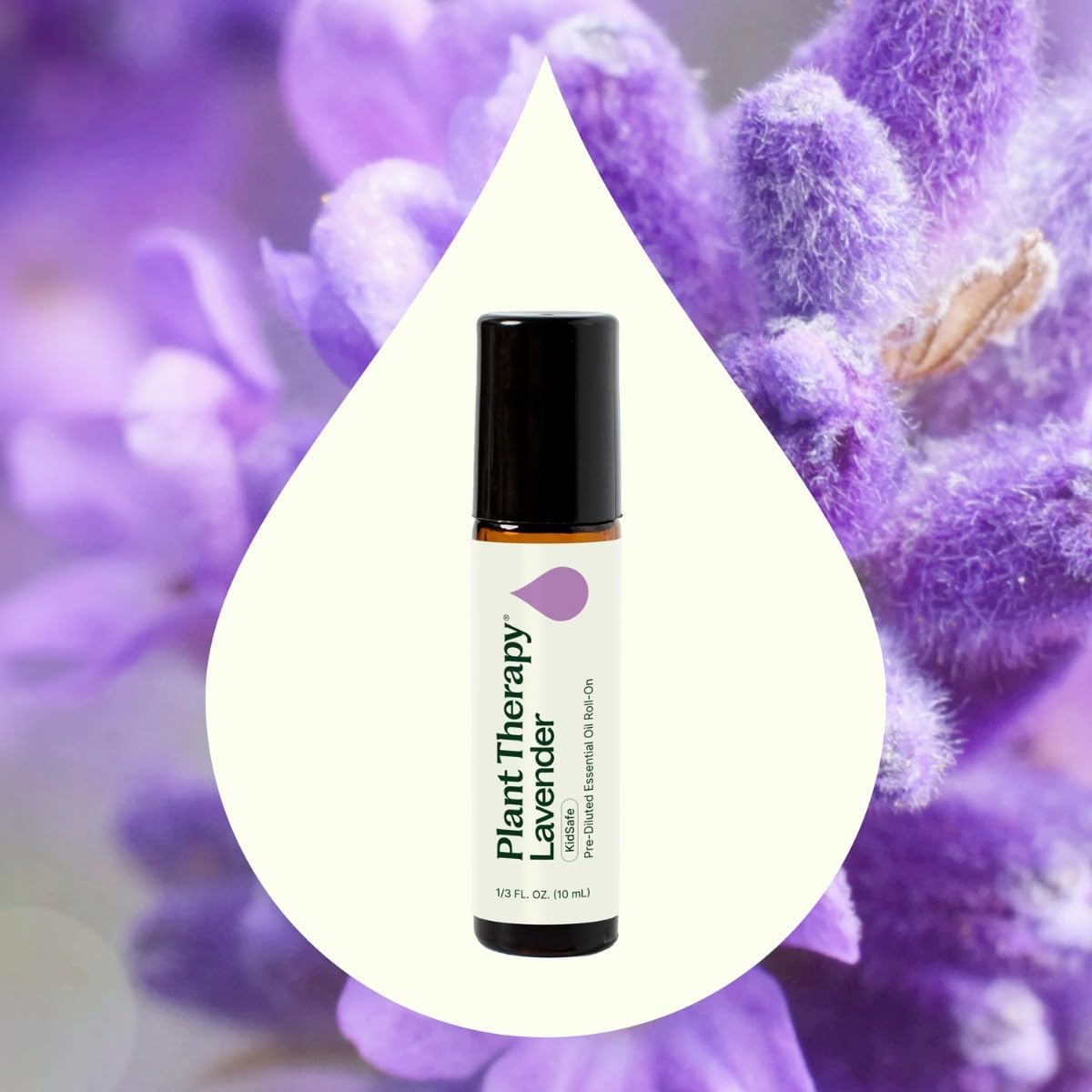Plant Therapy Lavender Essential Oil 100% Pure, Pre-Diluted Roll-On, Natural Aromatherapy, Therapeutic Grade 10 mL (1/3 oz)