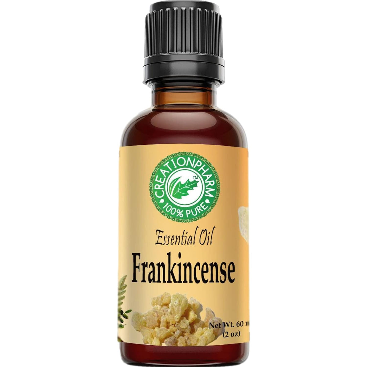 Creation Pharm Frankincense Essential Oil 2 oz Therapeutic Grade 100% Pure Aceite esencial de incienso Premium Olibanum