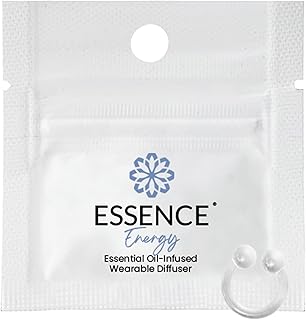 Essence Wearable Aromatherapy Nasal Diffuser – Energy Blend Essential Oil Nose Ring – Personal Scent Clip for Travel, Work & Everyday Use – Made in USA