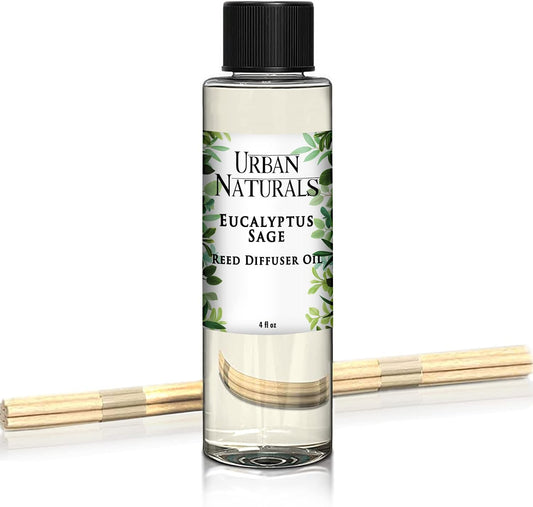 Urban Naturals Eucalyptus & Sage Oil Reed Diffuser Refill