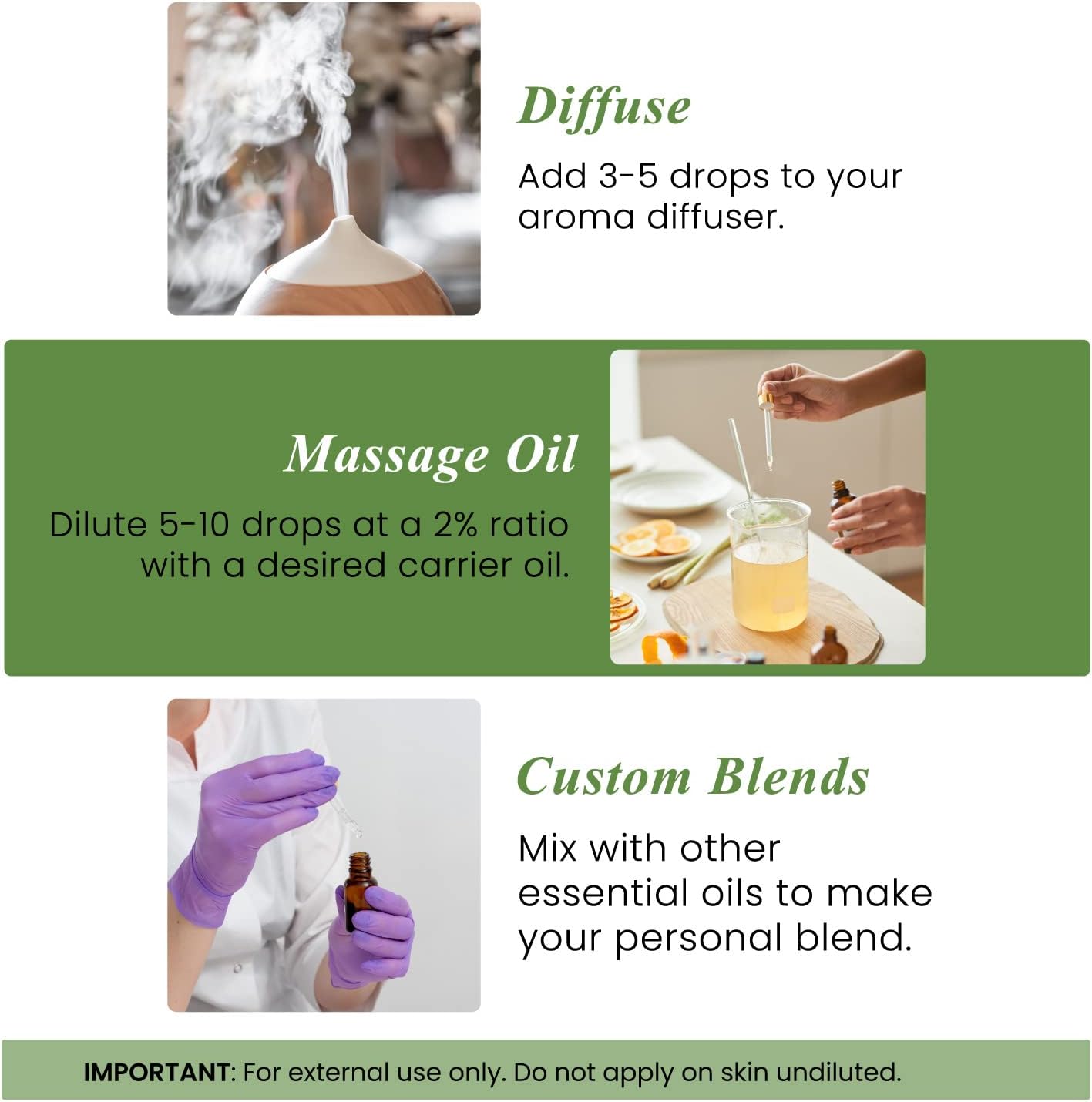 Handcraft Blends Focus & Fresh Set: Rosemary and Lemongrass Essential Oils – (2 x 4 Fl Oz) – 100% Pure & Natural – for Diffuser, Aromatherapy, and DIY Projects