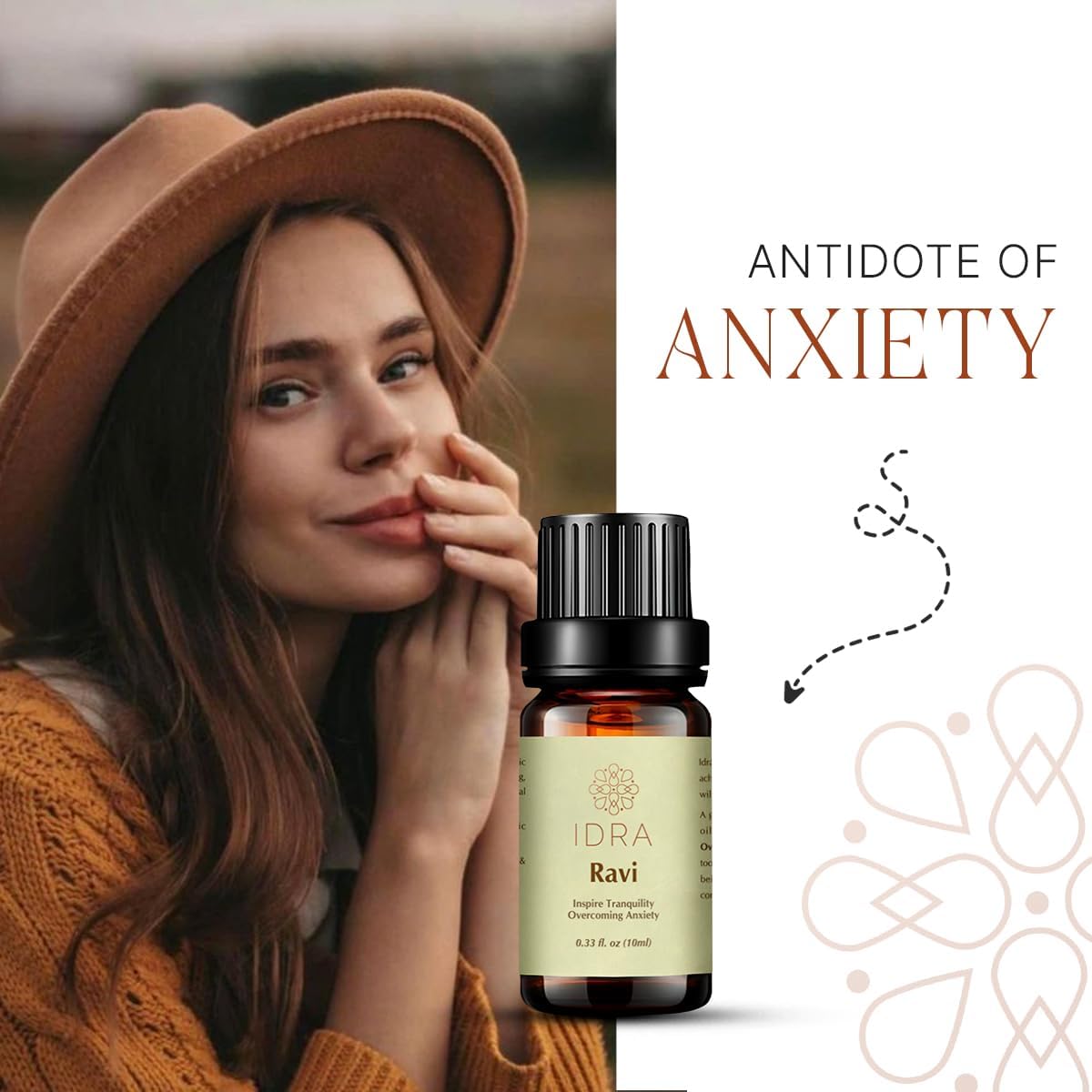 Ravi Essential Oil Blend by Idra Wellness Contains Lavender Rose Ylang Ylang 100% Pure 10ml