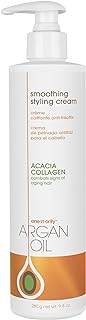 One 'n Only Argan Oil Smoothing Styling Cream, Helps Protect Hair Color, Eliminates Frizz, Hydrates, Adds Shine, Definition, and Texture for a Flexible Hold, 9.8 Ounces