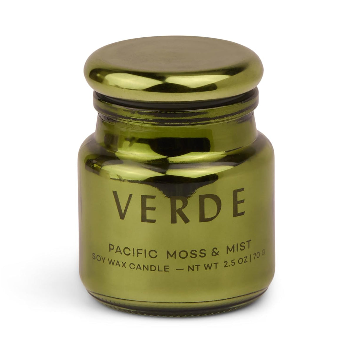 Paddywax Chroma Scented Candle with Lid in Reusable Metallic Etched Glass Jar