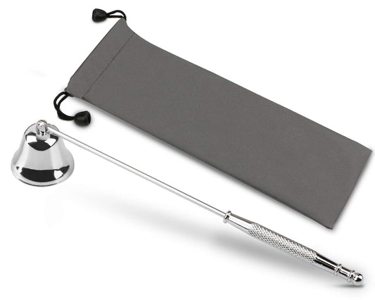 GOSGOONE Candle Snuffer, Elegant Candle Extinguisher with Long Handle, Hinged Candlesnuffers Wick Snuffer Candle Accessory