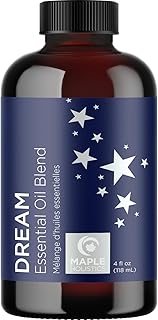 Sleep Essential Oil Blend for Diffuser - Dream Essential Oils for Diffusers Aromatherapy and Relaxation with Clary Sage Ylang-Ylang Roman Chamomile and Lavender for Sleep Time Support (4 Fl Oz)