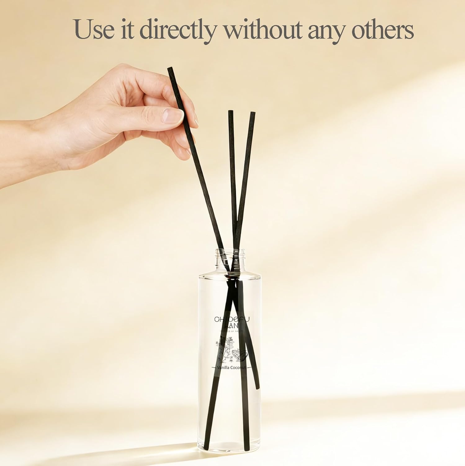 Sandalwood Essential Oil Scented Diffuser Oil 200ml/6.76 fl oz for Home, Scented Oils Diffuser Refill, Diffuser Sticks, Bathroom Diffuser, Best for Aromatherapy, SPA and Home, 0% Alcohol
