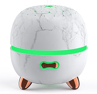 Essential Oil Diffuser, 120ml Small Aromatherapy Diffuser, Ultrasonic Diffusers for Essential Oil, Cool Mist Humidifier with 7 Color LED and Auto Off Safety, for Bedroom,Office, Study Room