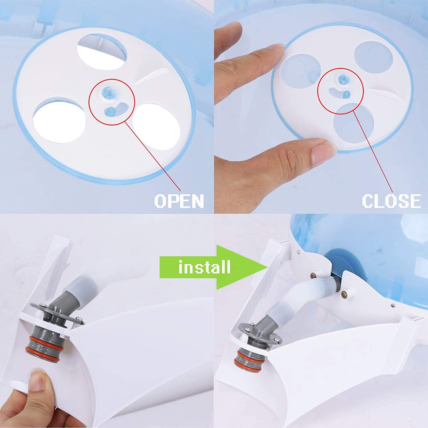 Nova Microdermabrasion Ionic Nano Mist 2 in 1 Hair Face Steamer, 360° Adjustable Steam Hood with Facial Sauna Attachment for Deep Moisturizing Hair Therapy and Skin Care at Home