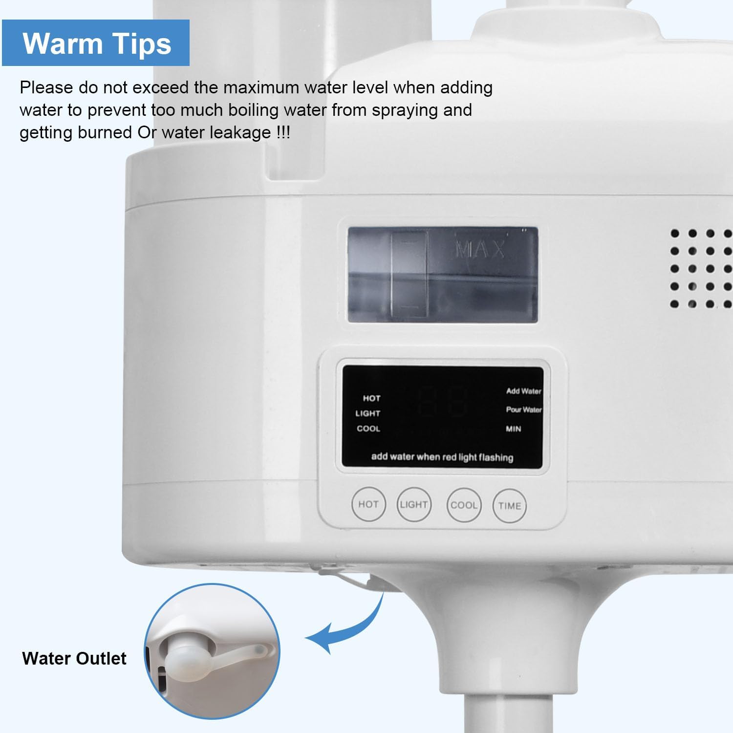 2 in 1 Facial Steamer Upgrade PTC Heating, Professional Face Steamer, Esthetician Steamer with Hot & Cold Mist Steamer for Home Beauty Salon Spa (2 in 1)