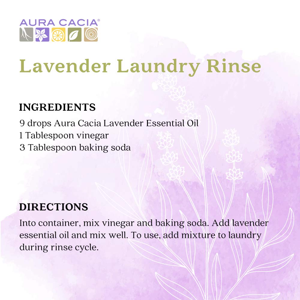 Aura Cacia Lavender Essential Oil, 100% Pure Lavandula Angustifolia Oil - Aromatherapy for Diffusers, Body Care, Skincare, Custom Blends | 2 Fl Oz (Pack of 1)