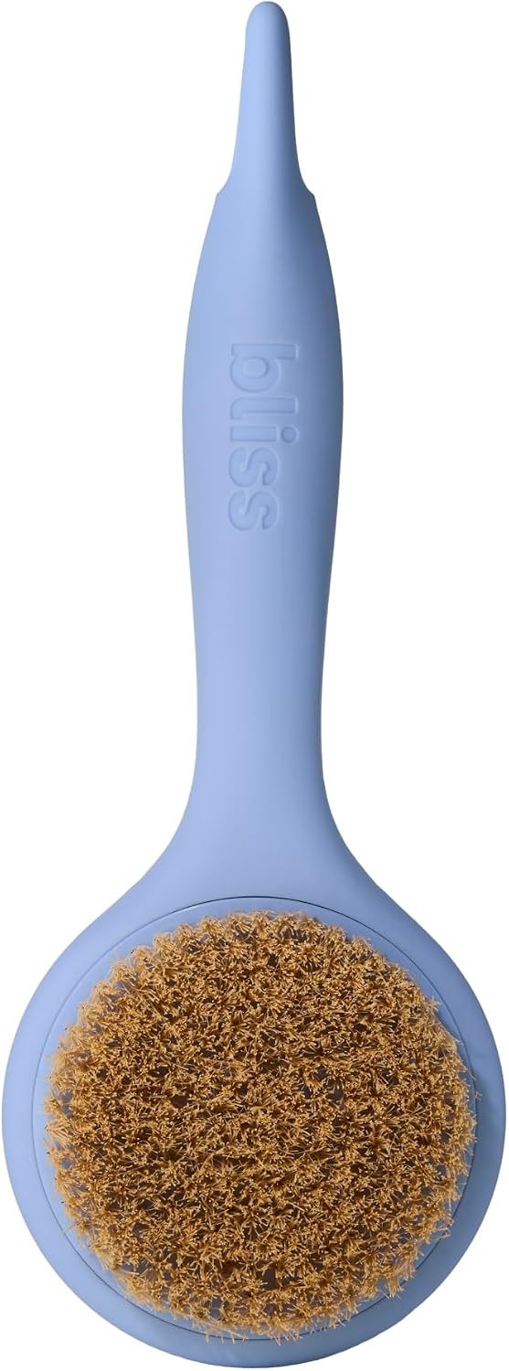 Bliss Soft Touch Back & Body Dry Brush, Non-Slip Grip to Gently Exfoliate Dry Skin and Promote Firmer Skin