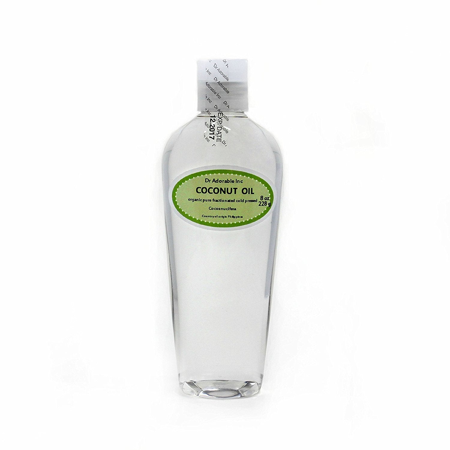 Dr Adorable - 8 oz - Fractionated Coconut Oil - 100% Pure Natural Organic