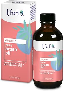 Life-flo Pure Argan Oil | Organic and Cold Pressed | Intensify Hair Shine and Softness & Minimize Split Ends | Skin Moisturizer | 4 oz