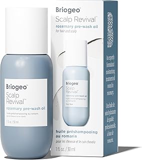 Briogeo Scalp Revival Rosemary Pre-Wash Oil | Moisturizing Scalp Treatment for Dry, Flaky, or Itchy Scalp | Strengthens Hair & Soothes Scalp | Vegan & Cruelty-Free
