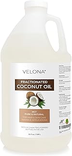 velona MCT Coconut Oil 64 Fl Oz | 100% Pure and Natural Carrier Oil | Fractionated | Skin, Face, Body, Hair Care | Use Today - Enjoy Results