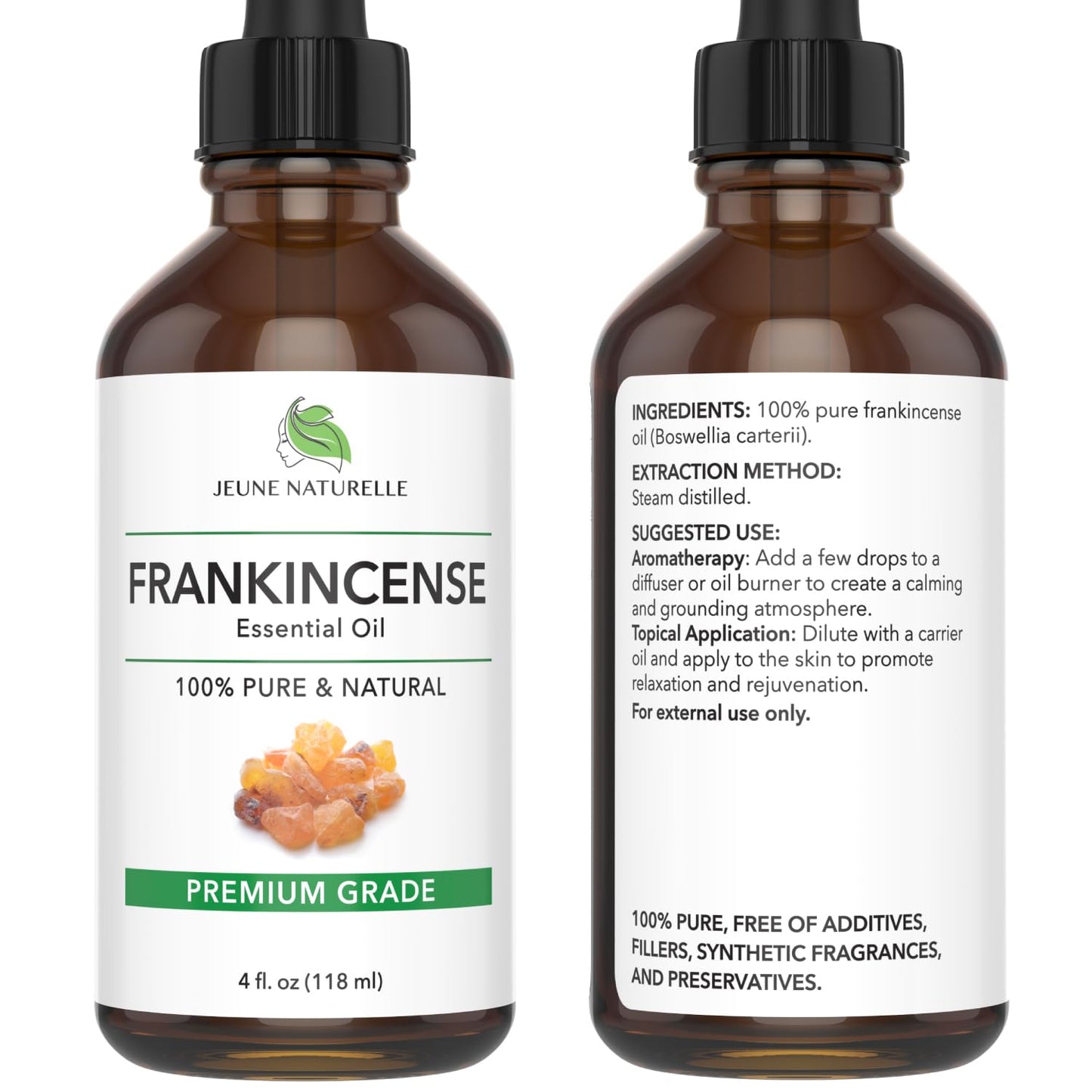 Frankincense Essential Oil - 100% Pure, Natural, Therapeutic Grade Frankincense Oil for Skin, for Body, for Hair (4 Oz)