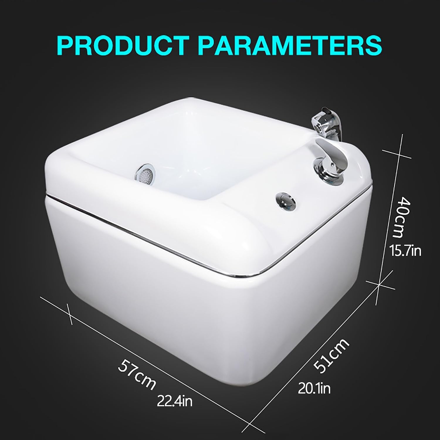 Foot Spa, Foot Bath Massager with Heat, Bubbles, Red Light, Ergonomic Acupressure Massage Points, Soothe & Relax Tired Feet, Foot soak for Foot spa, Suitable for Home and Hotel