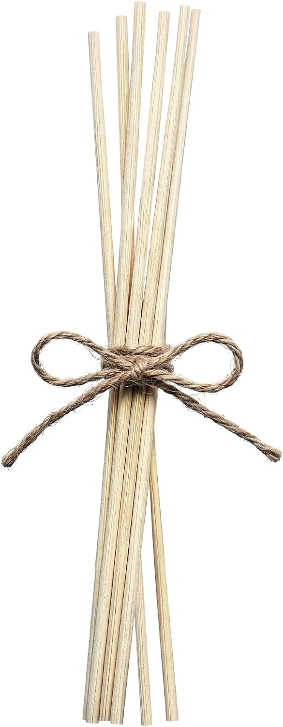 Diffuser Replacement Sticks - Aroma Reed Fragrance Sticks Refill for Home and Bathroom - Rattan Essential Oil Sticks for Scented Diffuser - 6 inch Diffuser Sticks (6pcs)