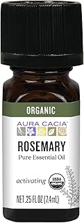 Aura Cacia Aromatherapy 100% Organic Essential Oil, Rosemary - 0.25 Oz