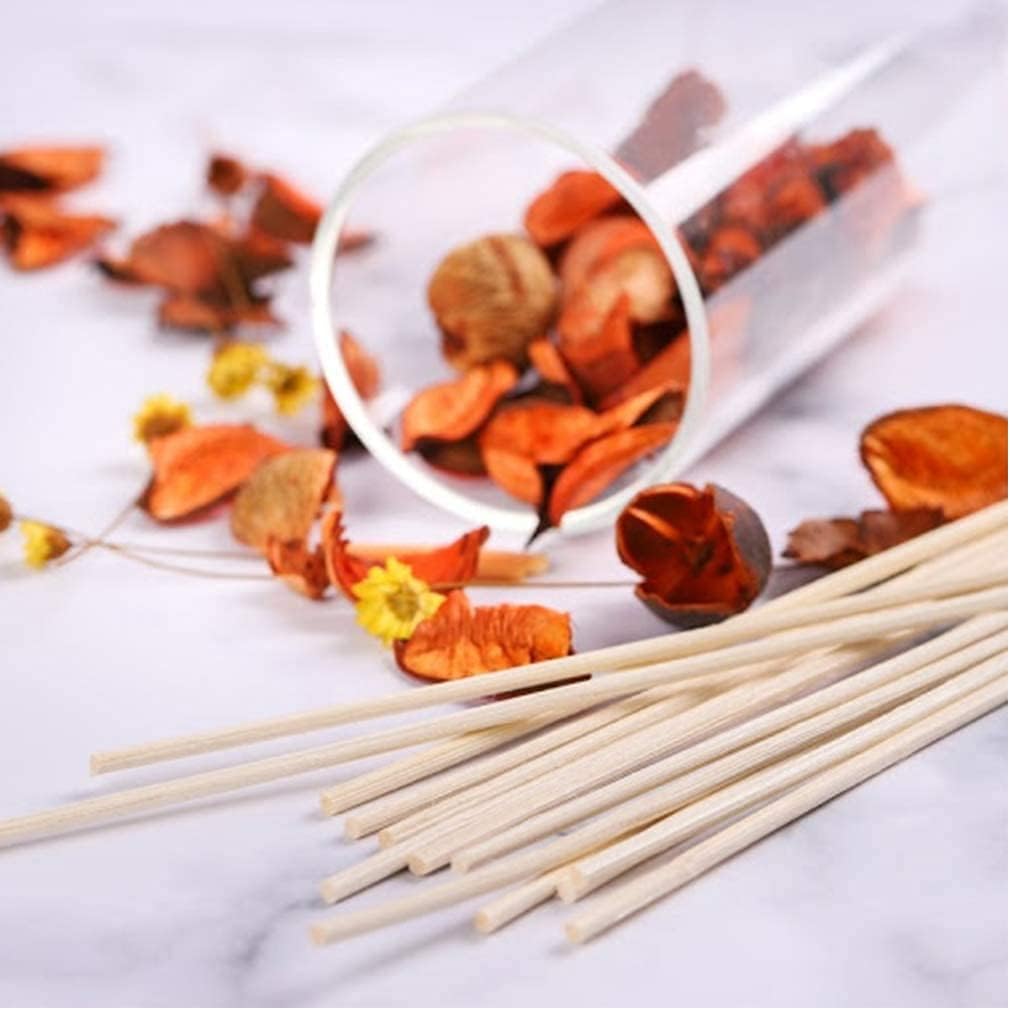 100 Pack Reed Diffuser,7 Inch Aromatherapy Diffuser Sticks-Natural Rattan Wood Reed Diffuser Sticks for Home Office Spa and Bed Room