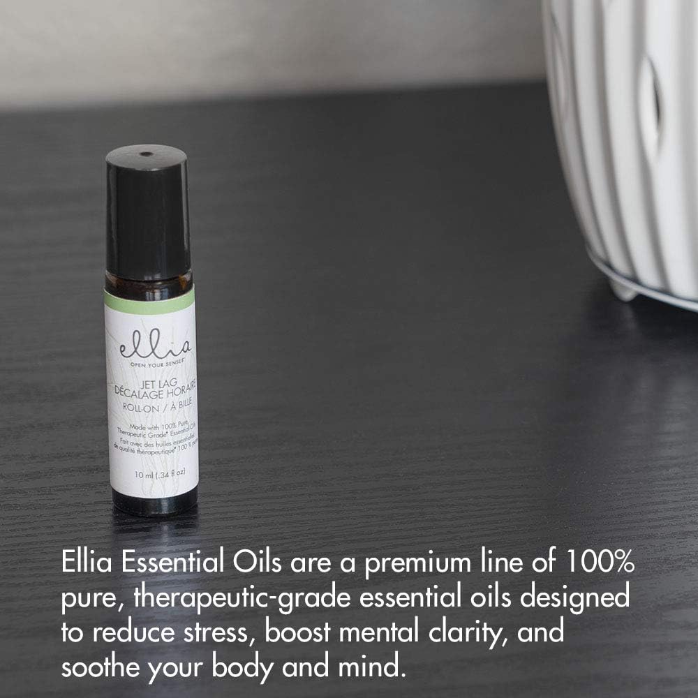 Ellia Essential Oil Roll-On | Jet Lag Blend| 10ml, 100% Pure, Therapeutic Grade
