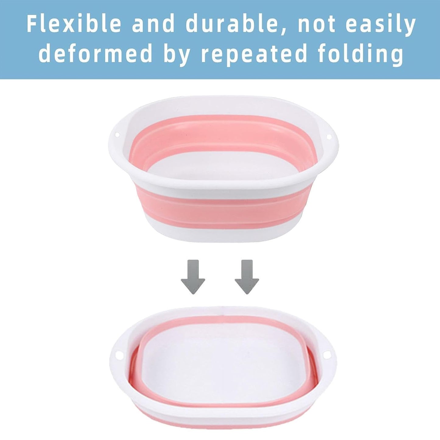 Large Size 36.5x33.5x25cm Foldable Collapsible Face Basin – Portable Sink for Dorm, Travel, Camping