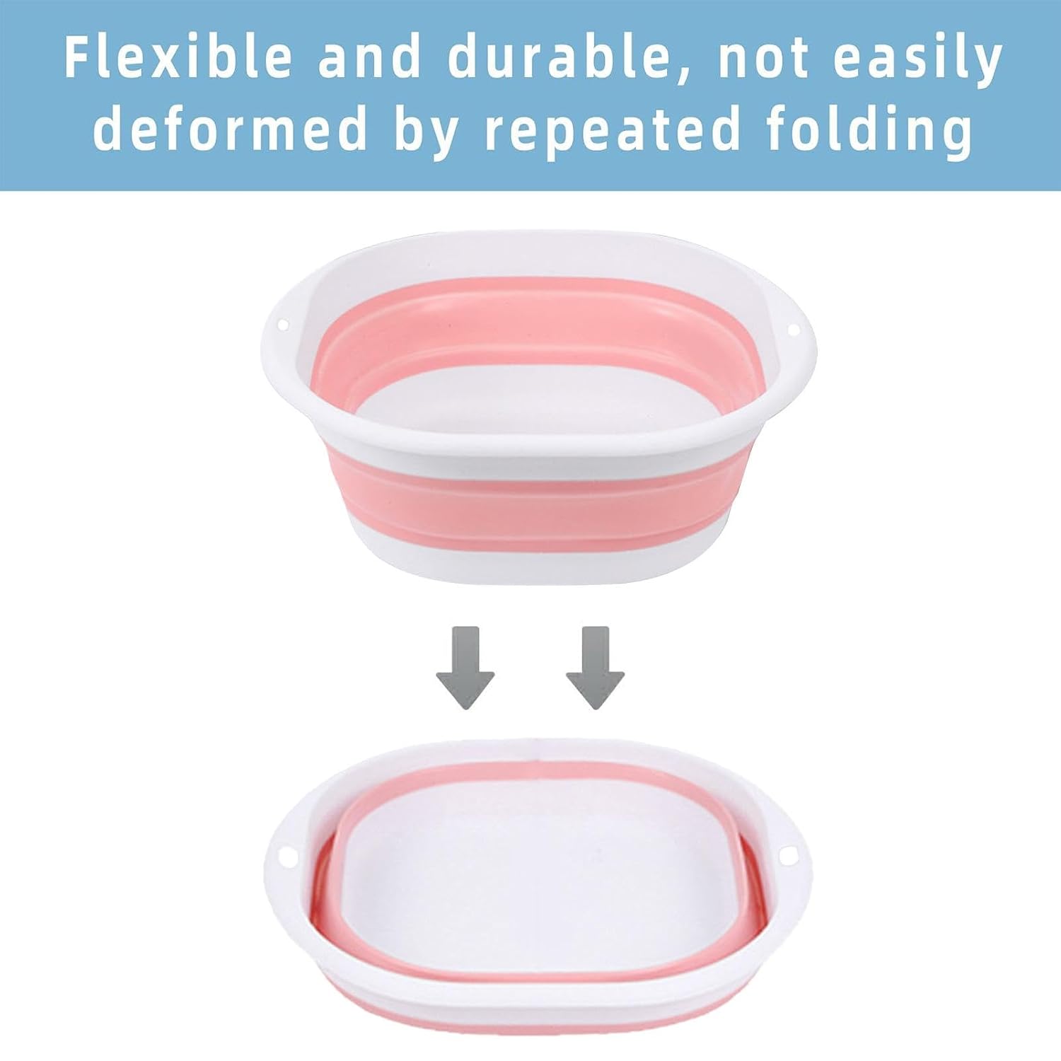 Large Size 36.5x33.5x25cm Foldable Collapsible Face Basin – Portable Sink for Dorm, Travel, Camping