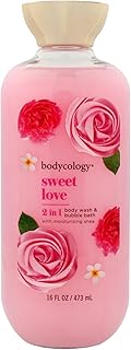 2 in 1 Body Wash and Bubble Bath - Sweet Love by Bodycology for Women - 16 oz Body Wash
