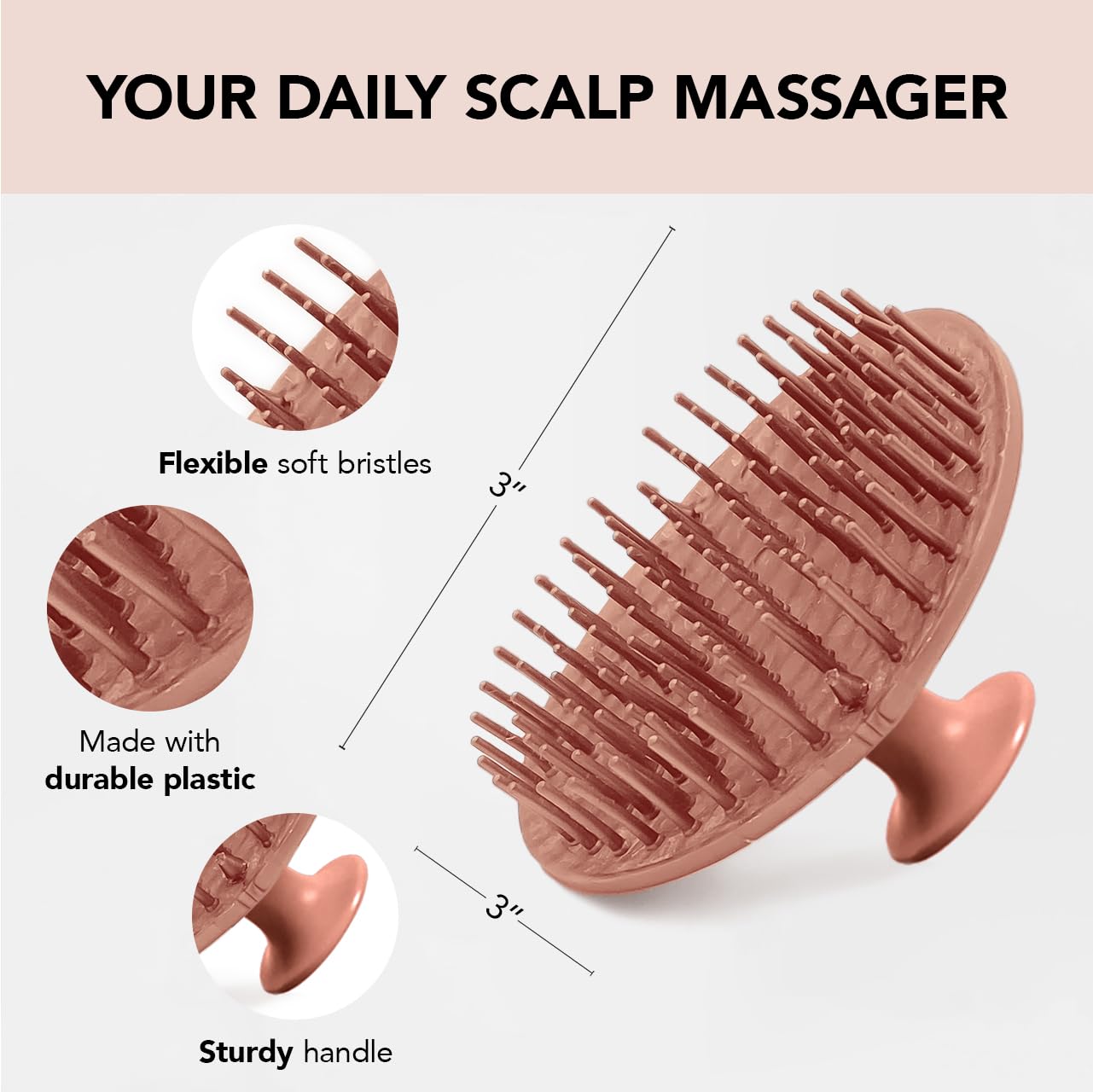 Kitsch Dry Brushing Body Brush & Hair Scalp Massager