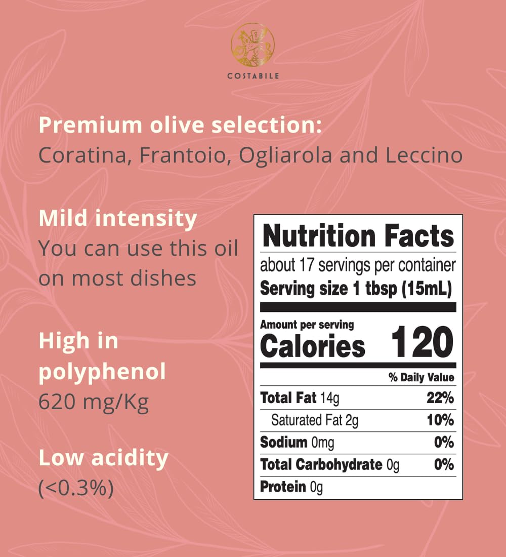 Blood Orange Olive Oil Organic - Ideal for Baking and Flavorful Dressings. Natural Blood Orange Infused Olive Oil Extra Virgin from Puglia, Italy