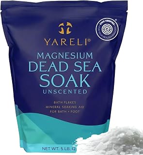 Yareli Magnesium Flakes Dead Sea Bath Soak, 5lb Unscented