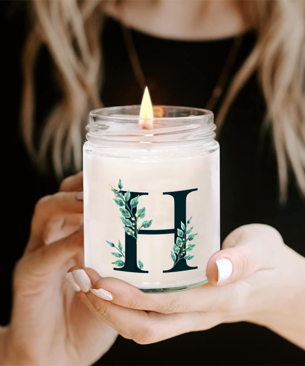 Monogram Letter H Candle Initial Letter H Candle Men, Birthday Wedding farewell Gift Initial H Gifting Ideas