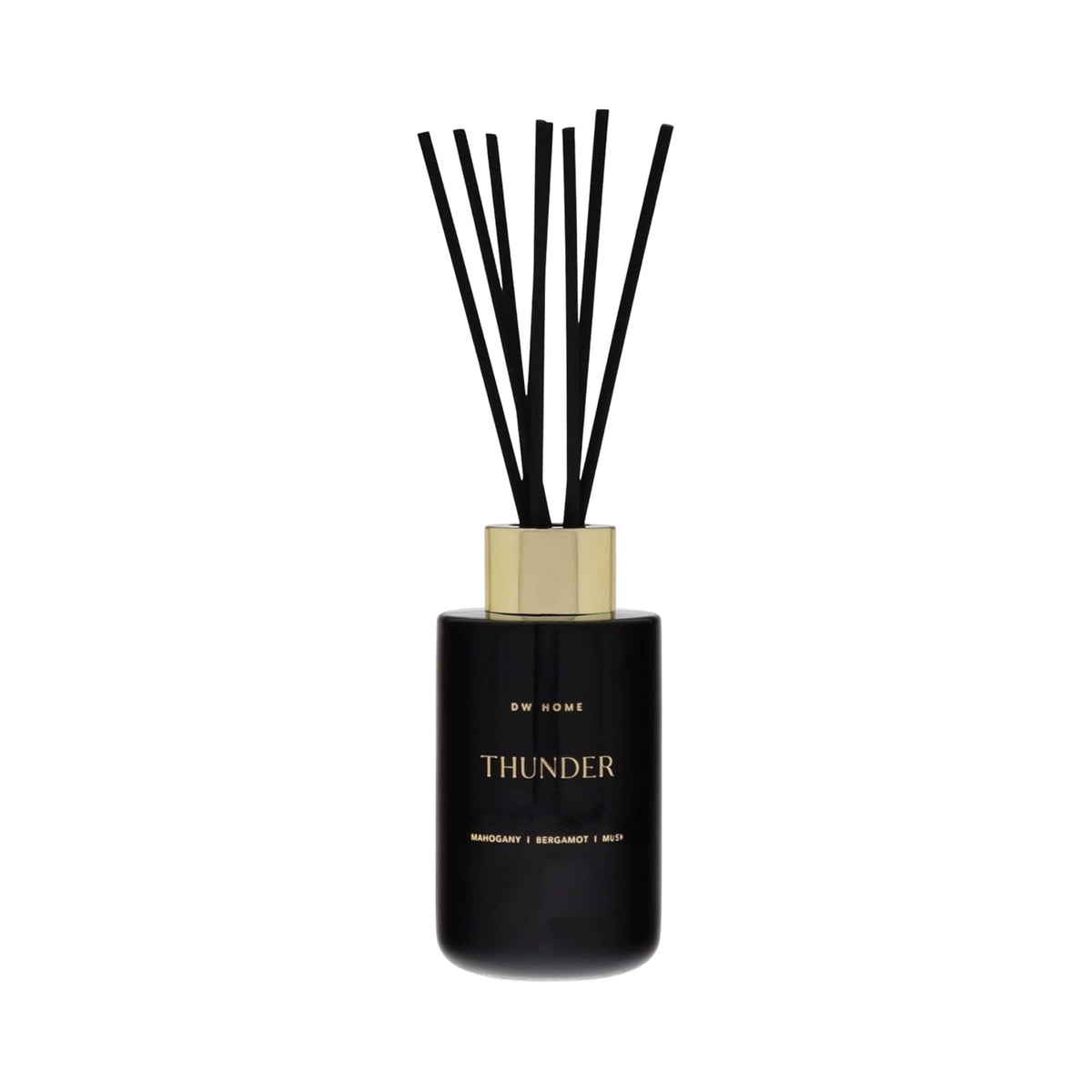 DW Home Reed Diffuser Set Thunder Scent for Bathroom Shelf Decor Home Fragrance with Sticks