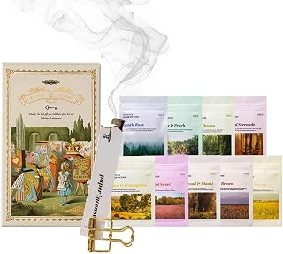 OPTATUM Paper Incense Trial Kit - Discover Your Best Scent from Our 9 Unique Fragrances, Total 36pcs Incense Paper Set, Quick Usage & Long-Lasting Fragrance, Eliminating Bathroom, Kitchen Odors