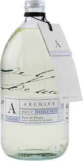 Archive Poet at Heart Bubble Bath for Adults, 33.8 fl. oz. – Lavender & Earthy Rosehip Fragrance – Blend of Natural Oils, Refine Bath Bubbles for Women or Men, Adult Bubble Bath
